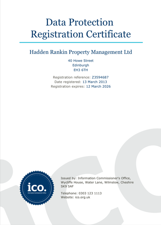 Data Protection Registration Certificate